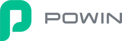 Powin Logo Horizontal Grey